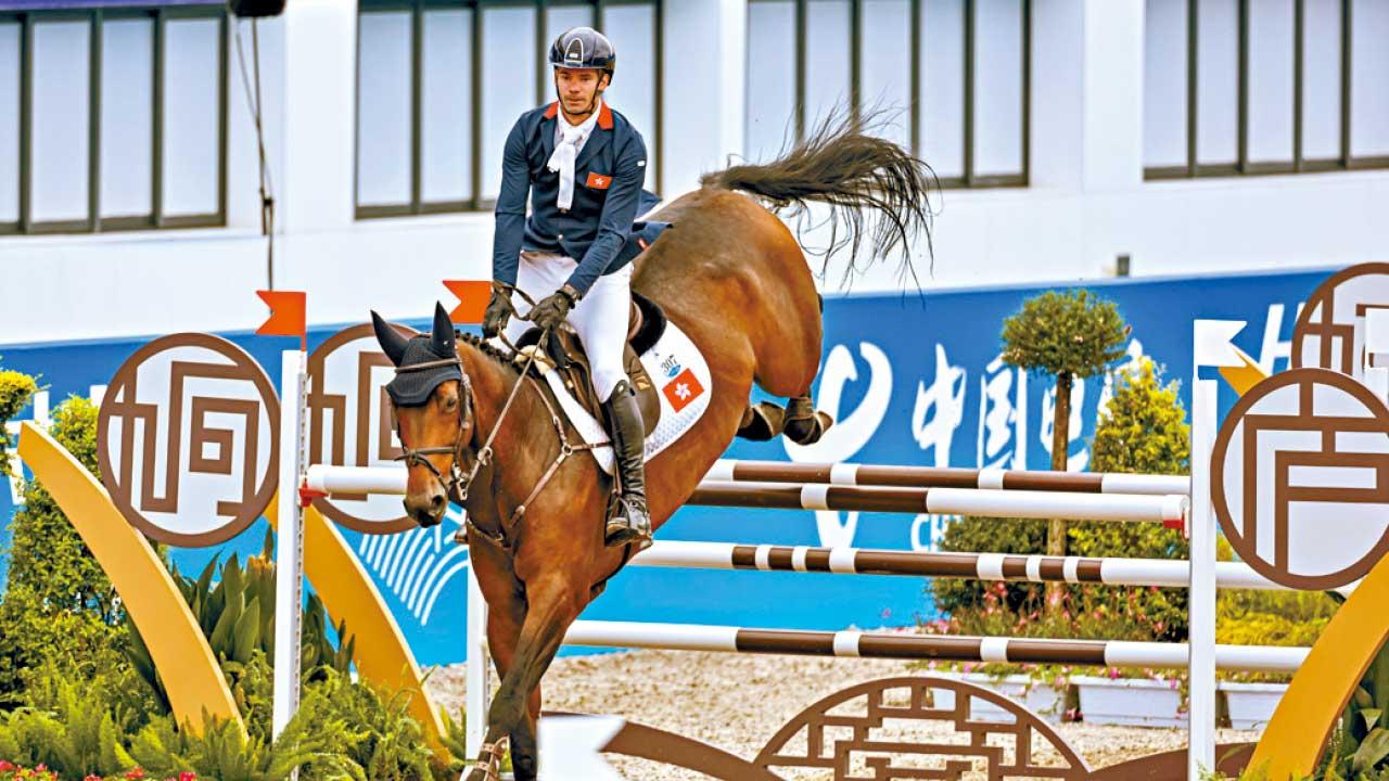 杭州亞運|馬術港隊最後一擊 場地障礙賽衝牌