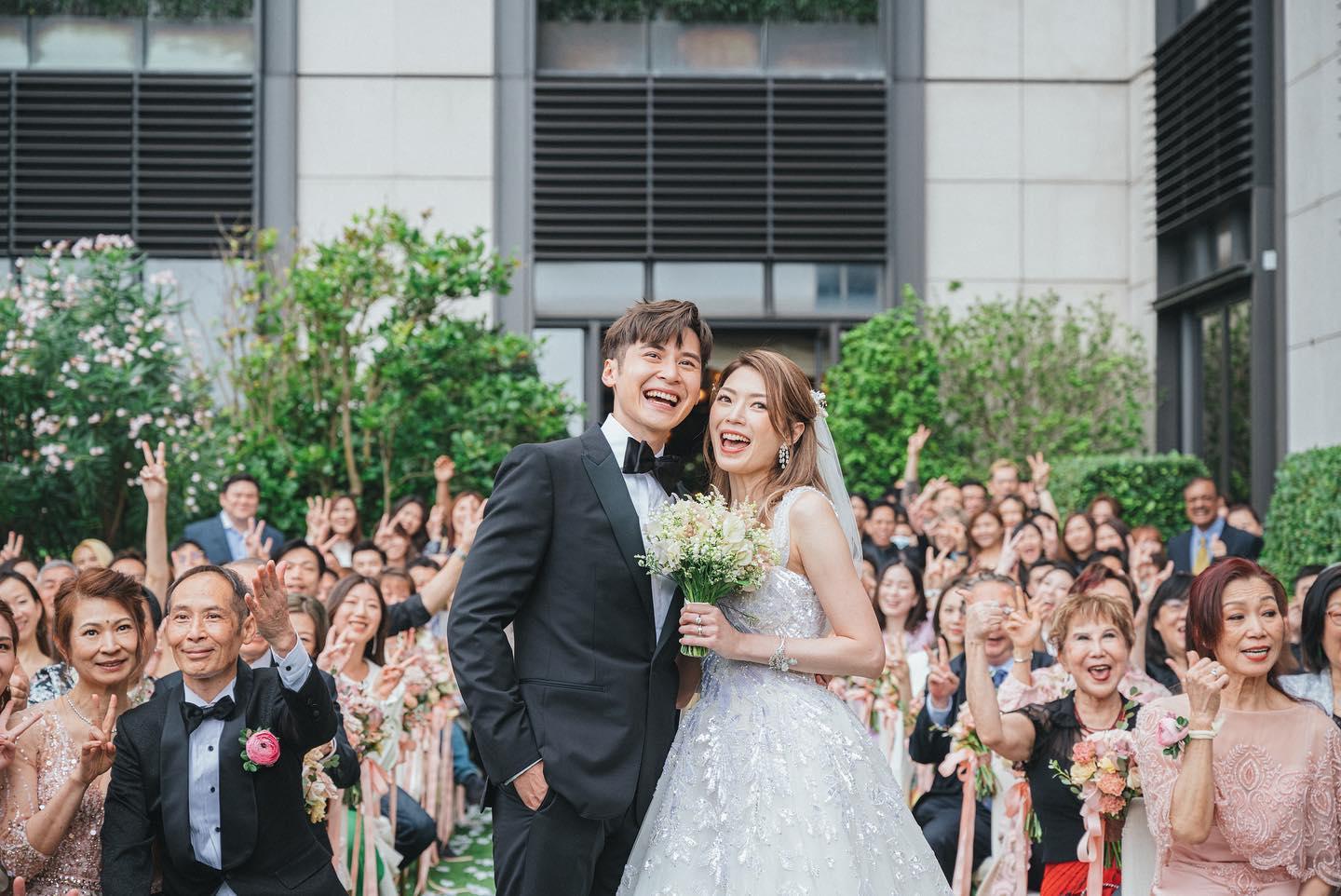 Shiga連詩雅與陳家樂2023年結婚(Shiga連詩雅 fb)