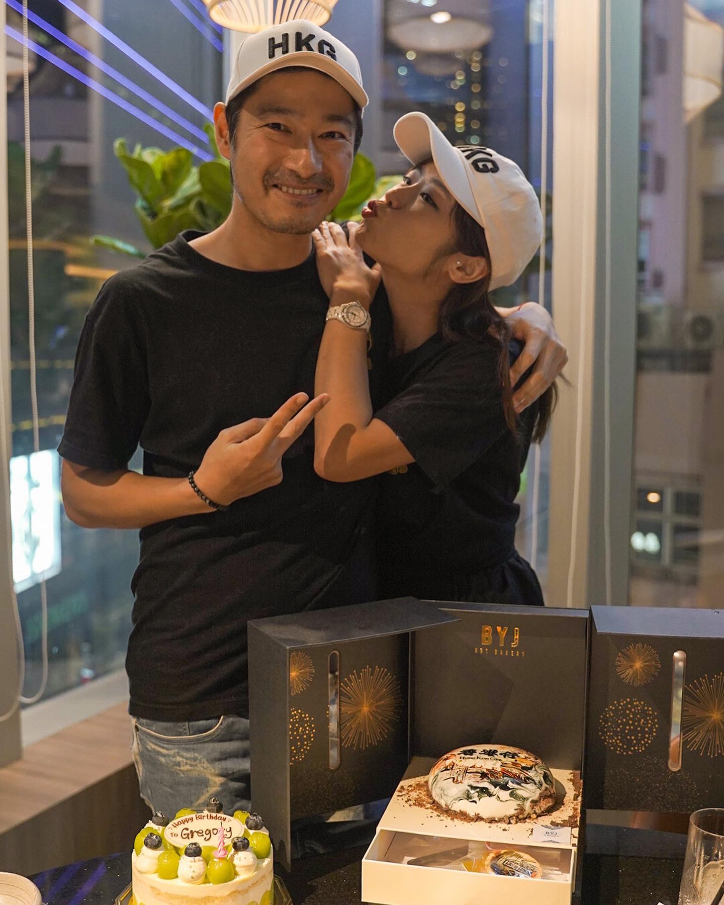 45歲生日的王宗堯在社交平台po與女友的會照,sweet到爆。
