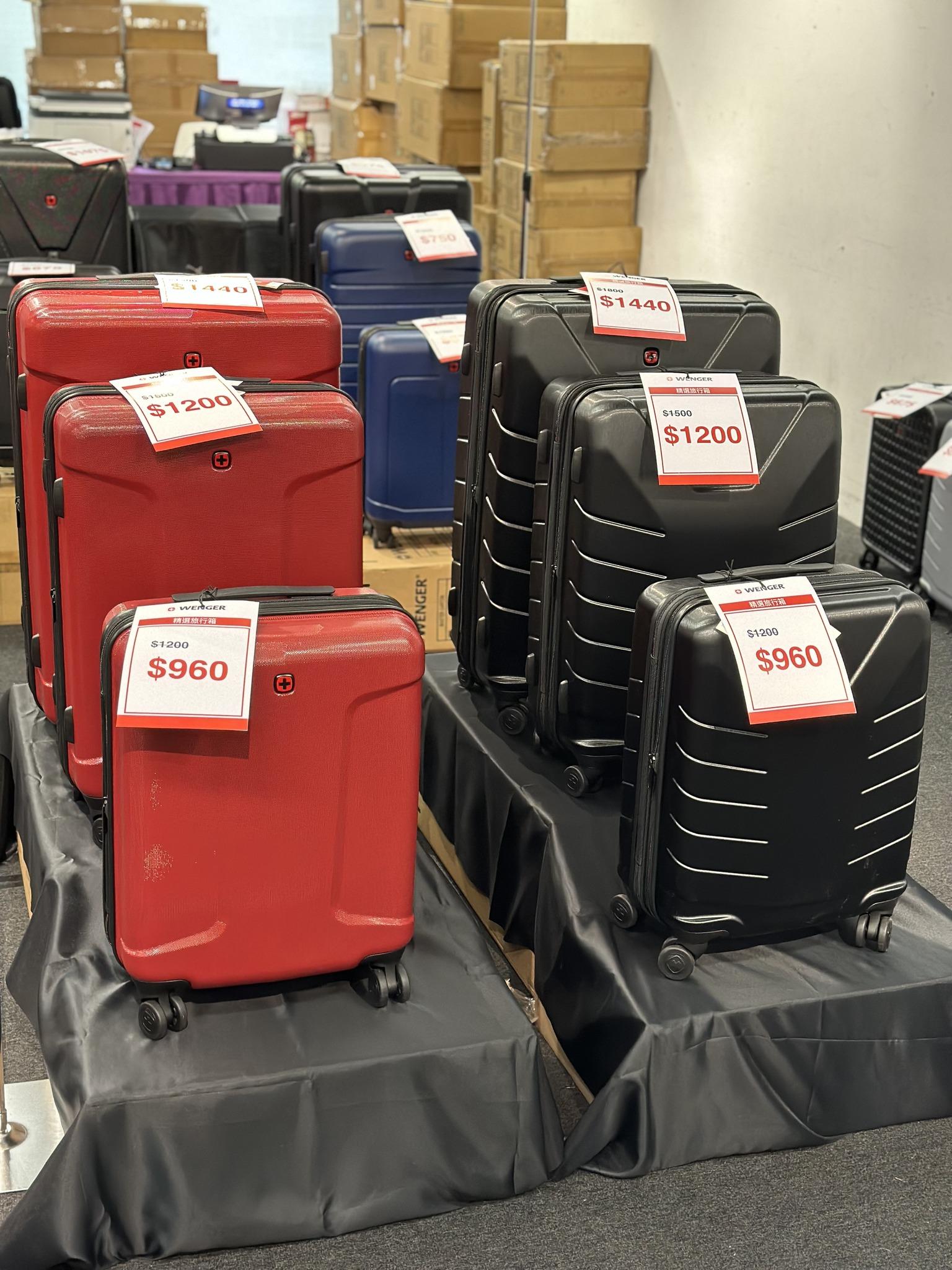 銅鑼灣開倉,Wenger行李喼減價(時代廣場展銷集FB)