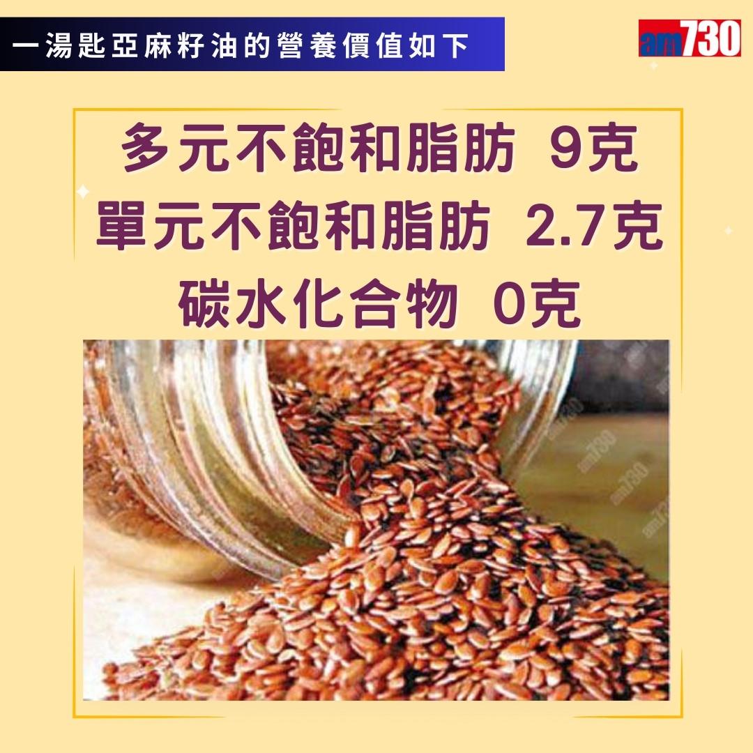 超級食物亞麻籽|亞麻籽油營養價值(am730製圖)