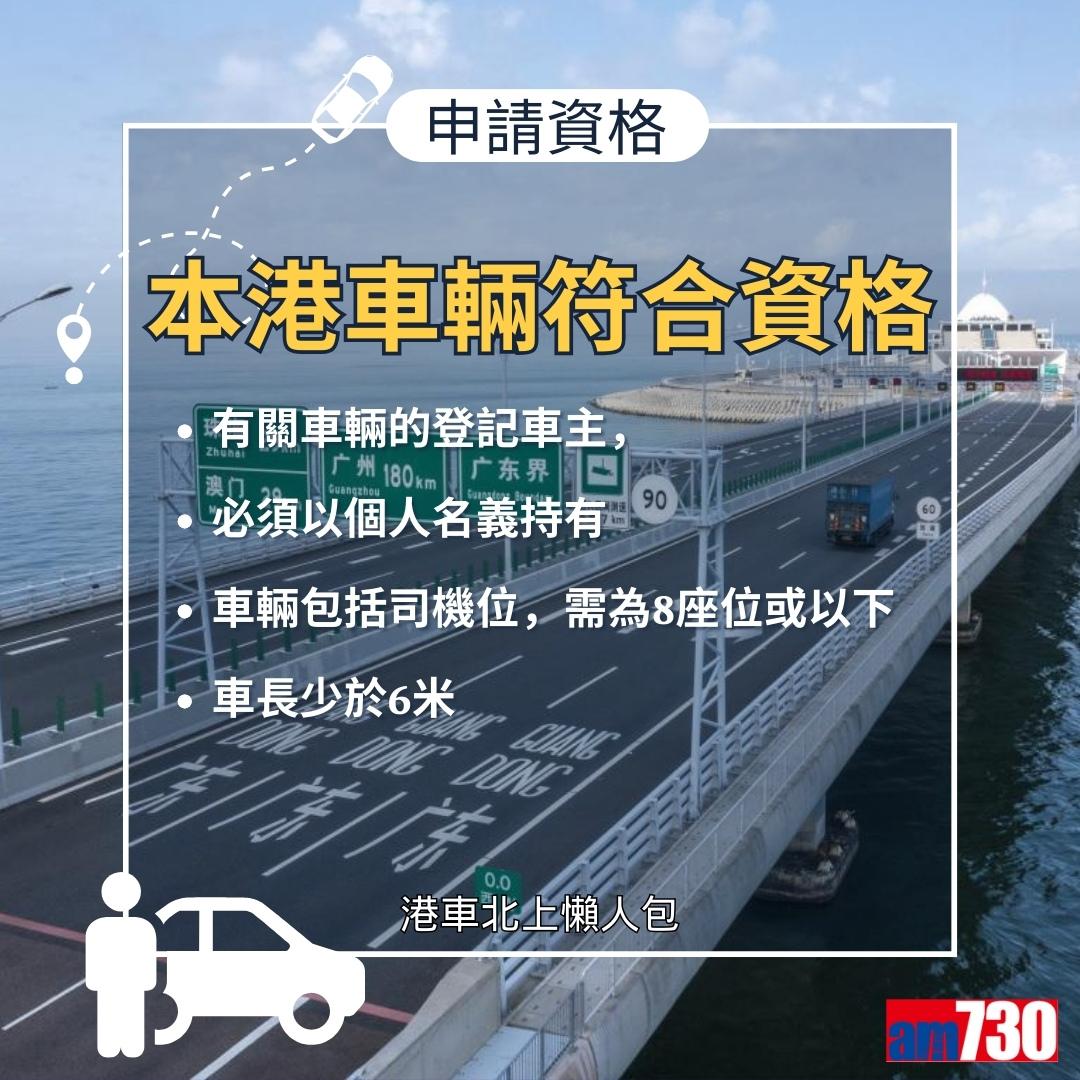 港車北上懶人包|香港私家車申請條件、方法、文件、費用、預約時間及車輛保險(am730製圖)
