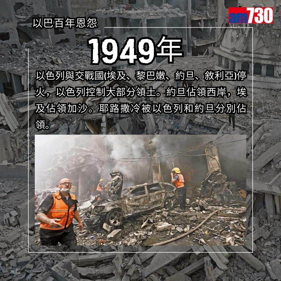 以巴衝突歷史懶人包|以色列及巴勒斯坦百年衝突原因(am730製圖)