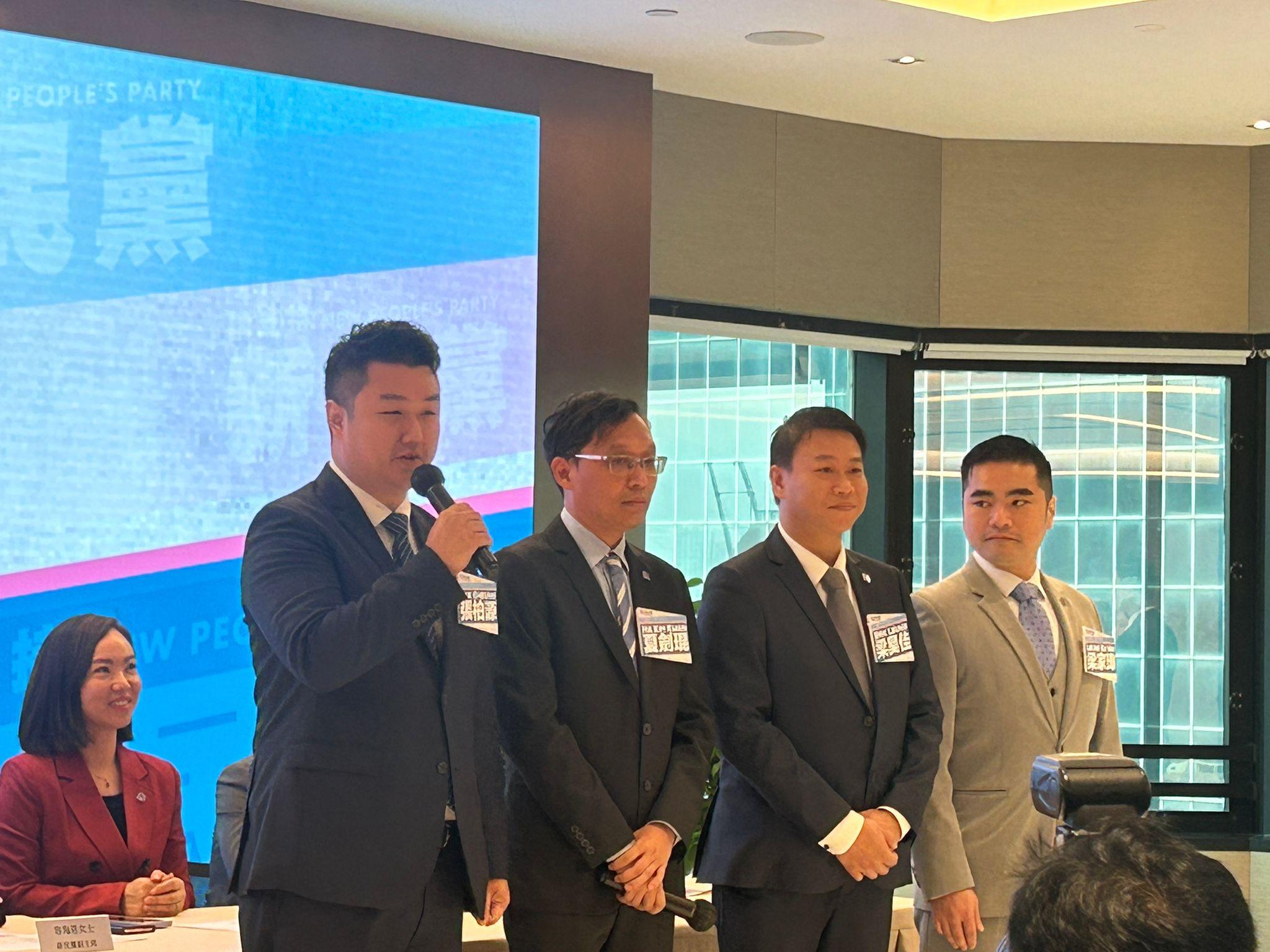 沙田區: 張柏源、夏劍琨、梁昊佳、梁家瑋。(陳芷晴攝)