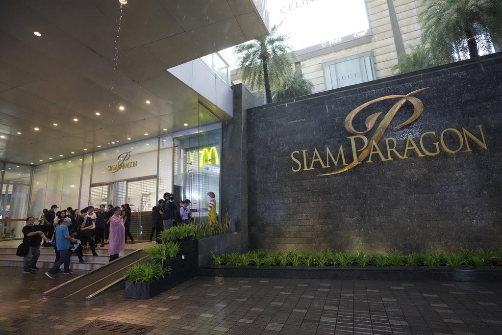 泰國曼谷商場暹羅百麗宮百貨(Siam Paragon)發生槍撃案。(美聯社)