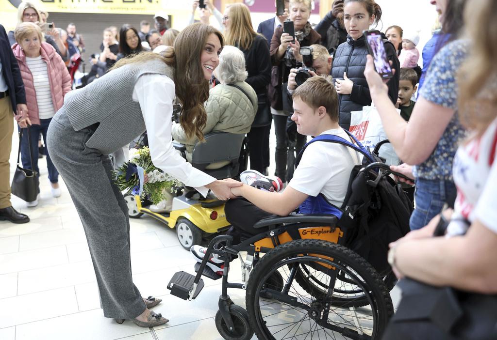 英國王室|凱特出席活動。(美聯社)