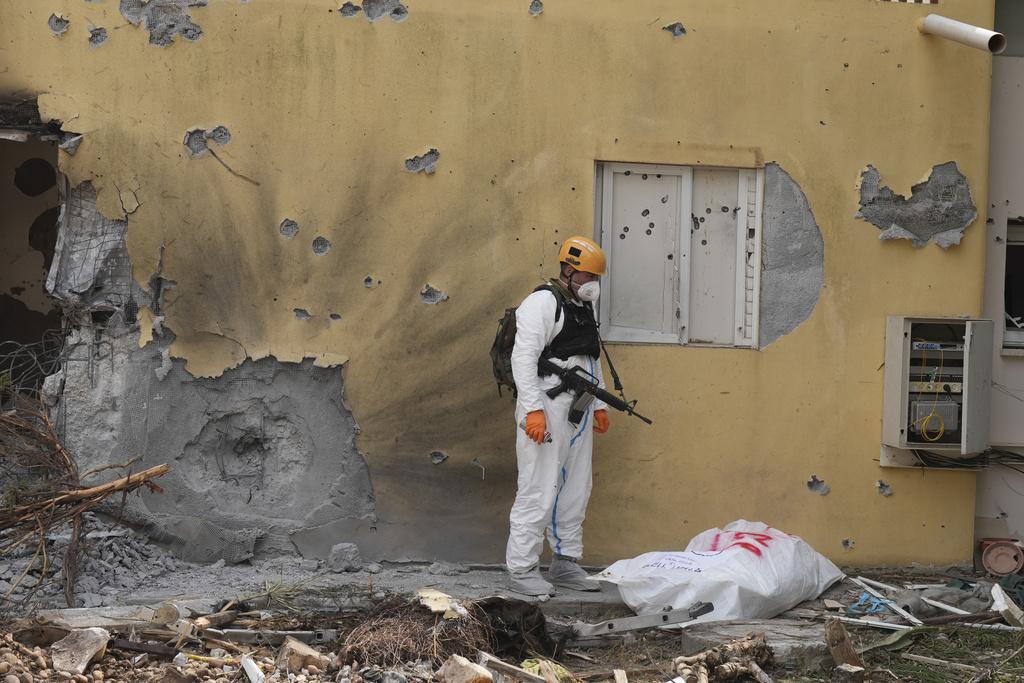 以巴衝突|貝里基布茲(Kibbutz Be'eri)受哈馬斯襲擊後淪為地獄。(互聯網、美聯社)