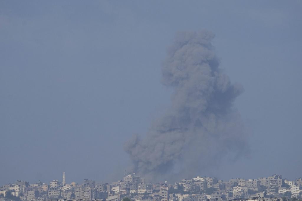 以巴衝突|加沙周日再遭以色列空襲。(美聯社)