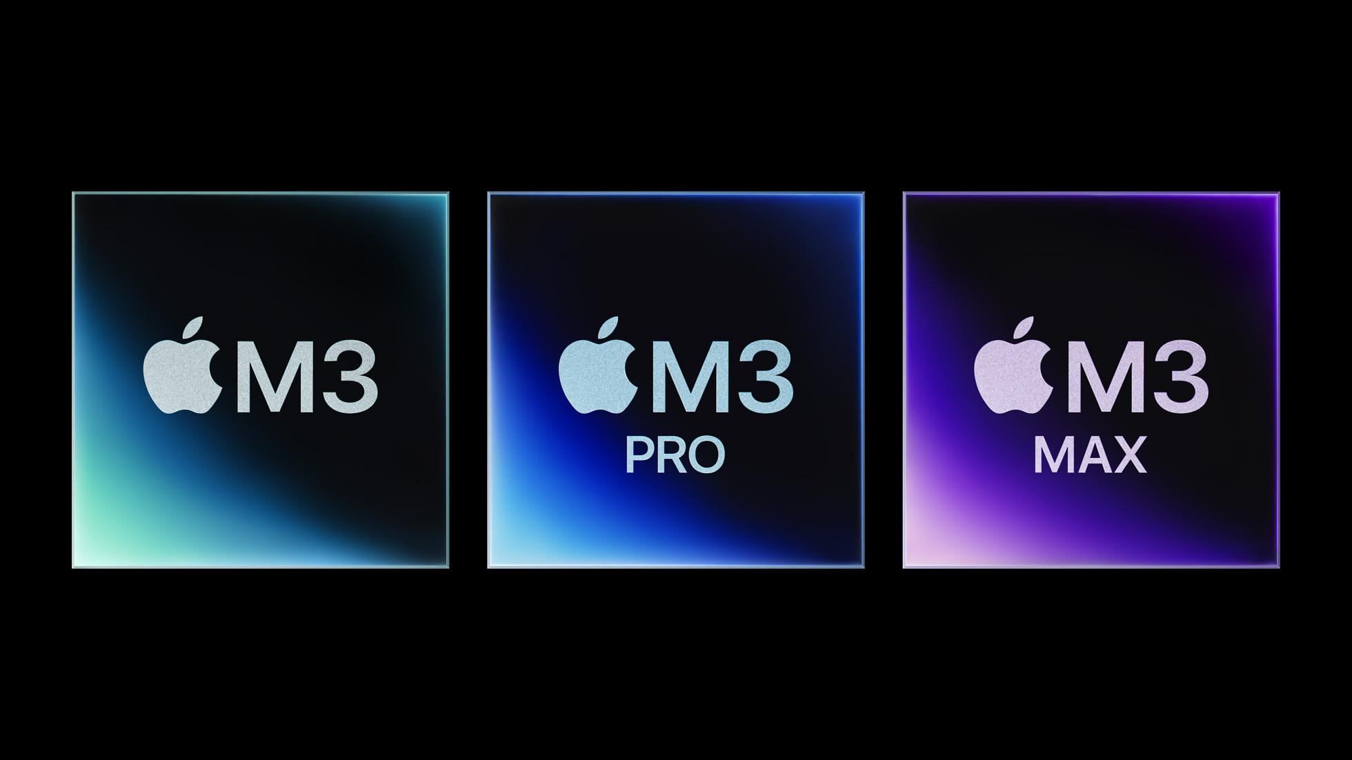 Apple同時推出3款以3納米製程的晶片:M3、M3 Pro及M3 Max。