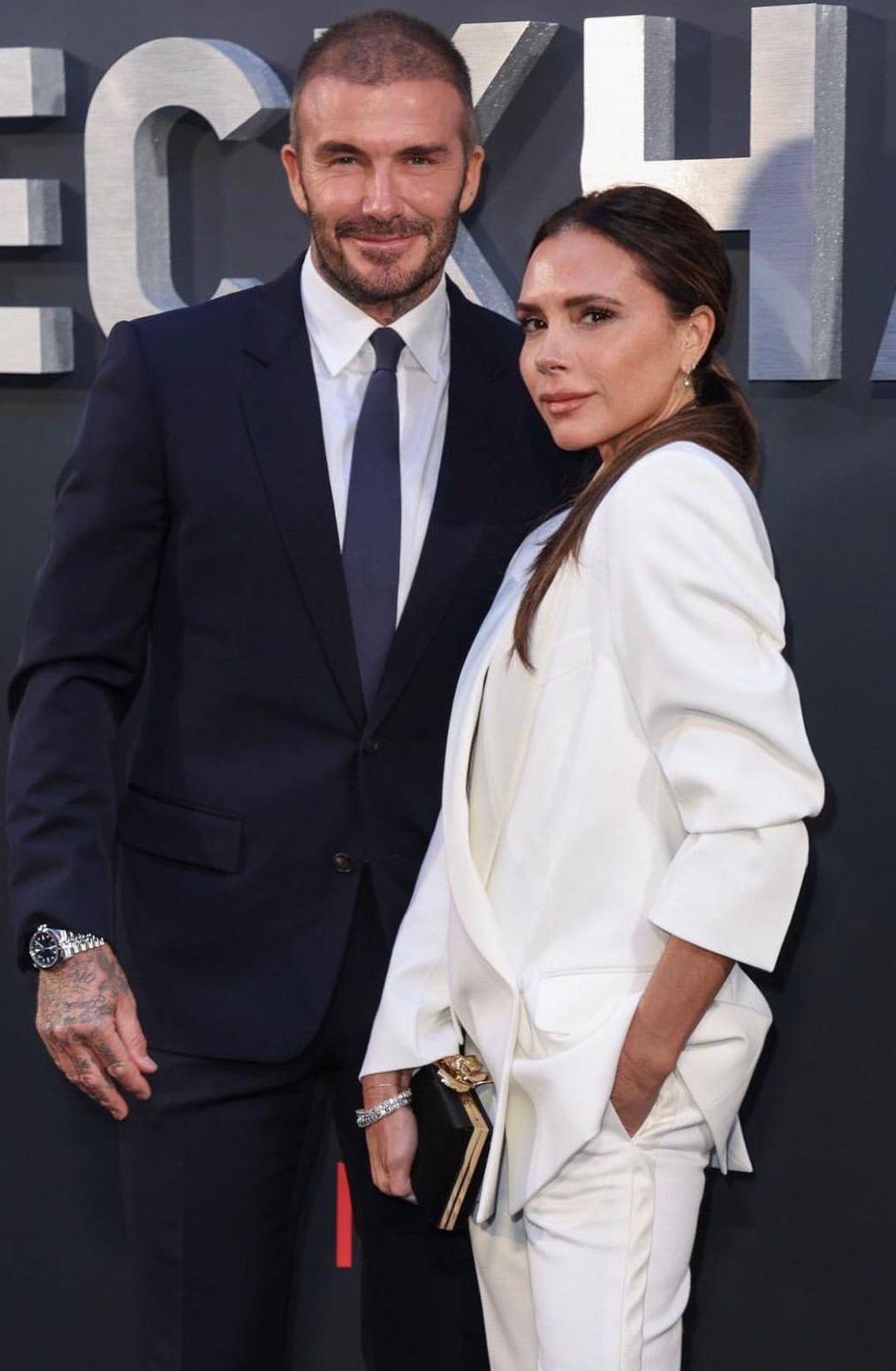 碧咸與老婆Victoria。