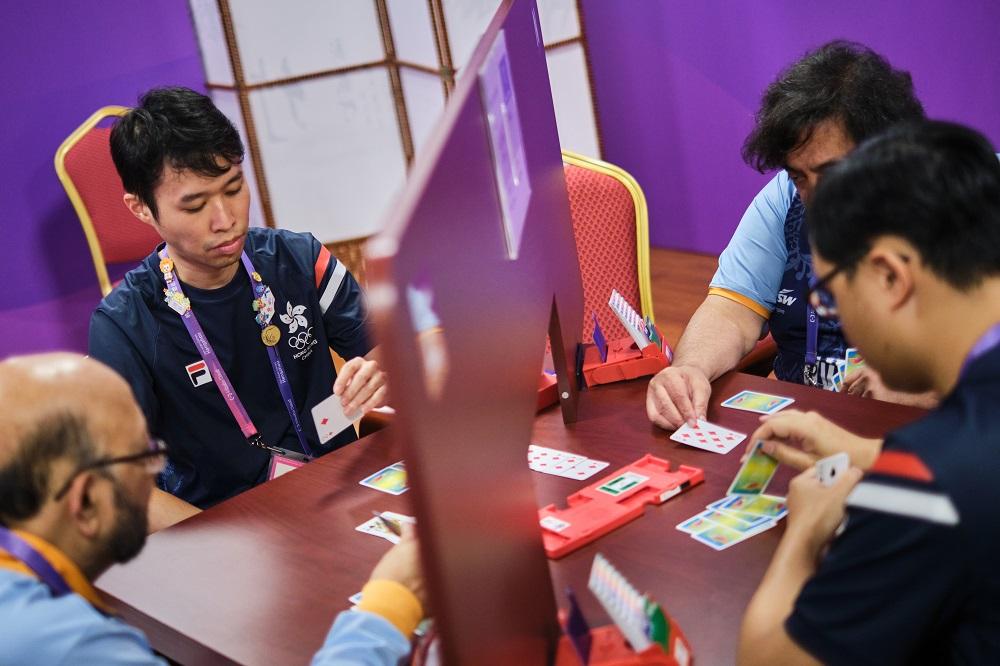 香港代表出戰橋牌男團決賽。(港協暨奧委會圖片)