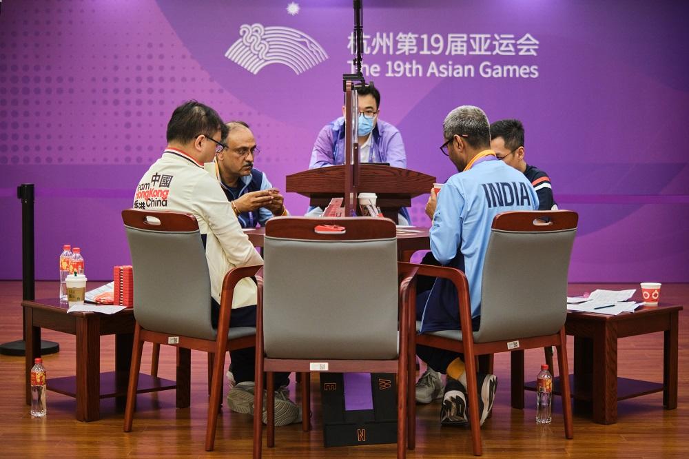 香港代表出戰橋牌男團決賽。(港協暨奧委會圖片)