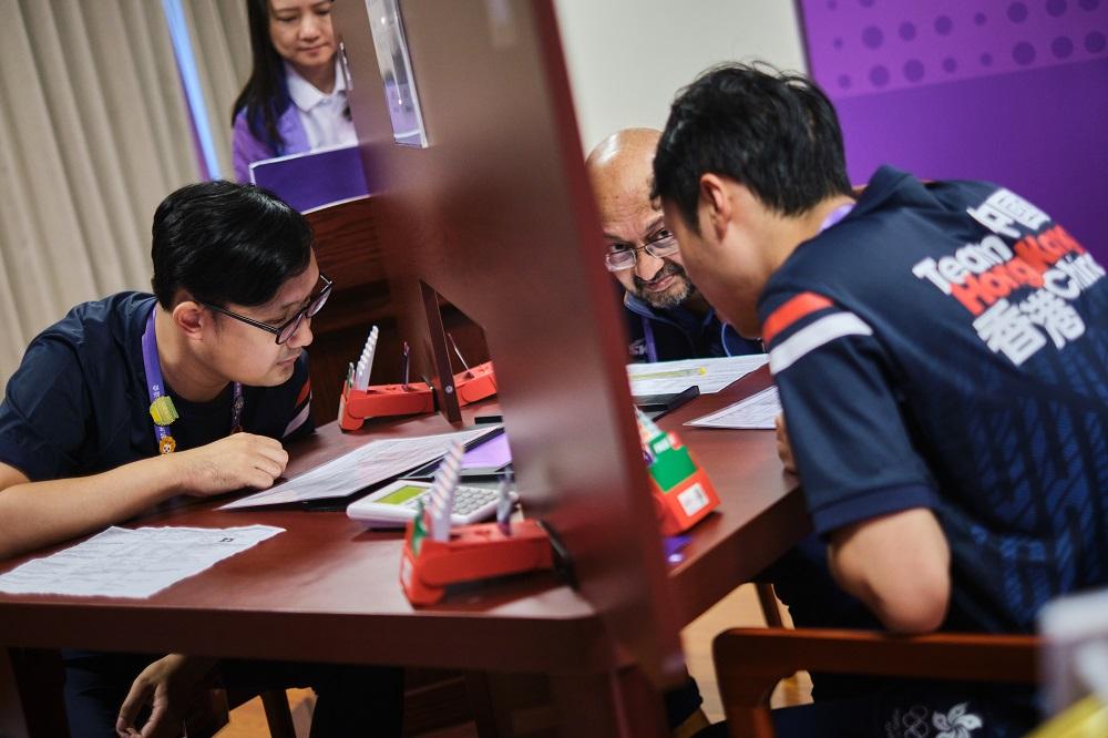 香港代表出戰橋牌男團決賽。(港協暨奧委會圖片)