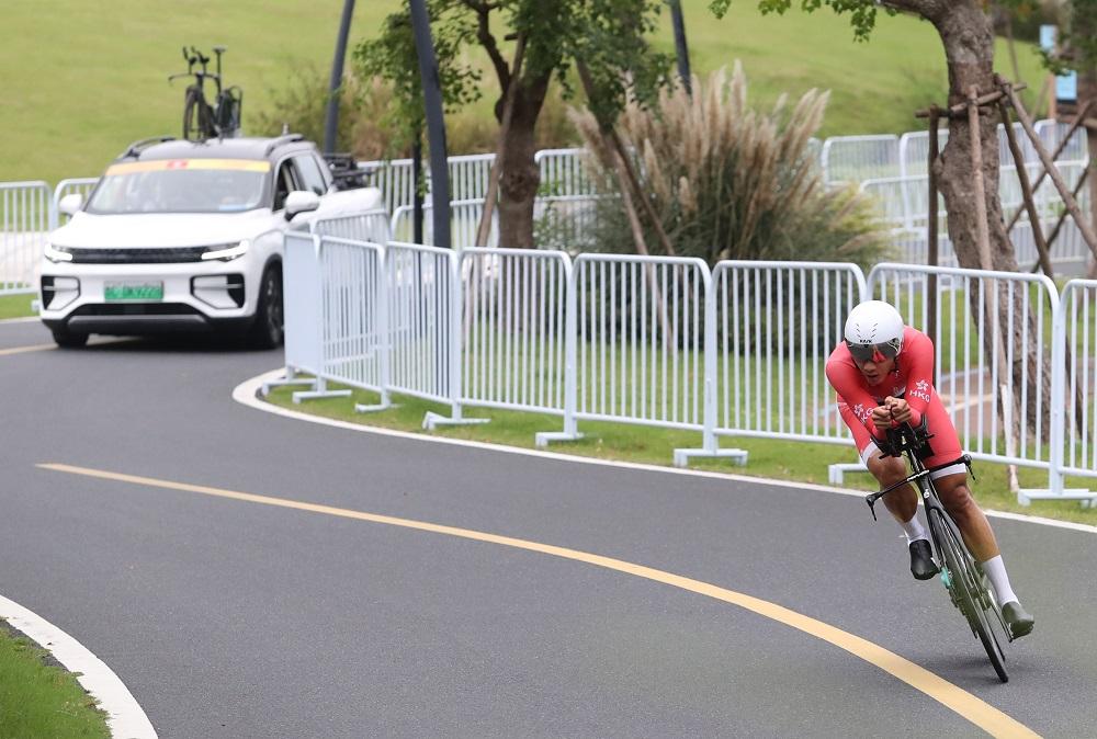 香港單車代表劉允祐。(港協暨奧委會圖片)