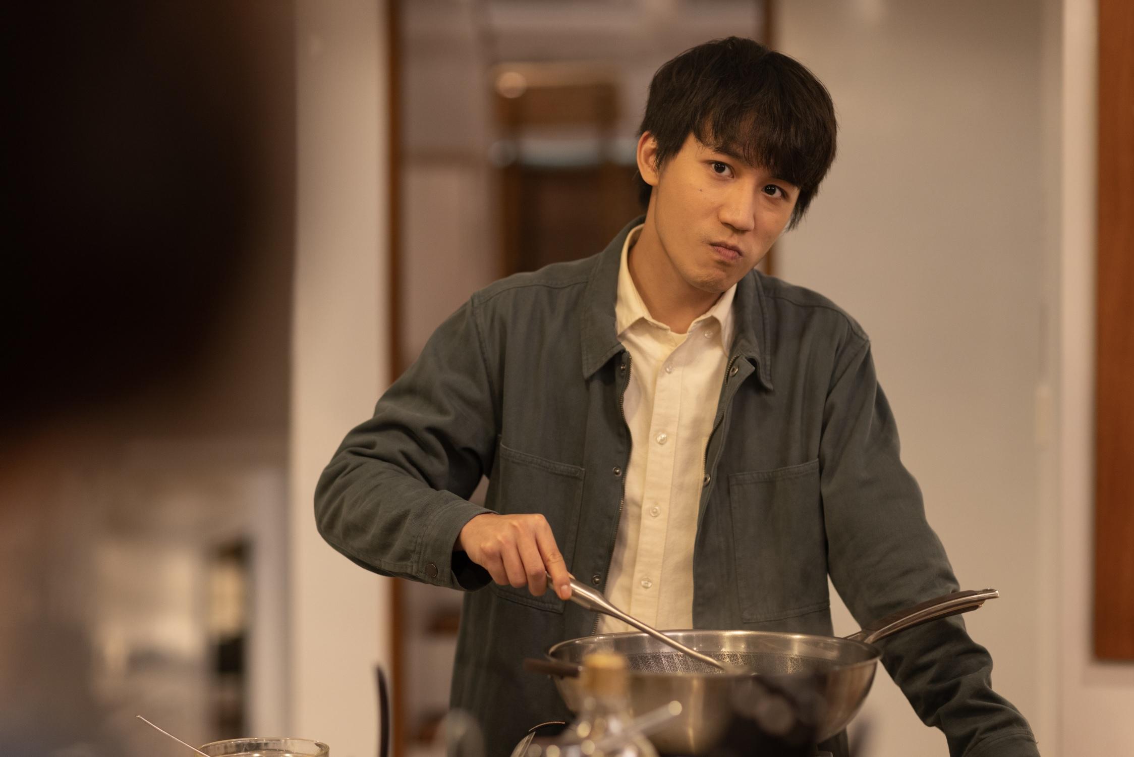 吳肇軒認為在劇集《Food Buddies》演的阿德,既坦誠又鹹濕。(陳奕釗攝)