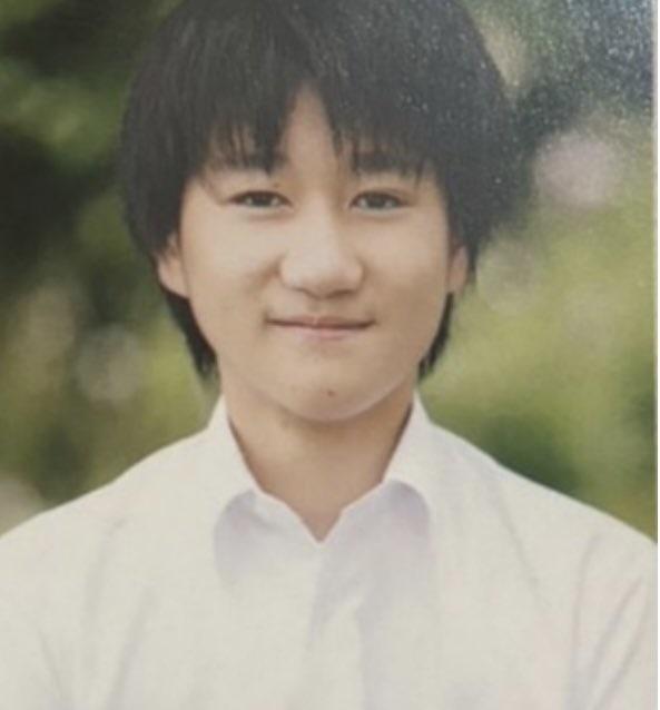 疑兇安栖達也學生時代照片。(網上圖片)