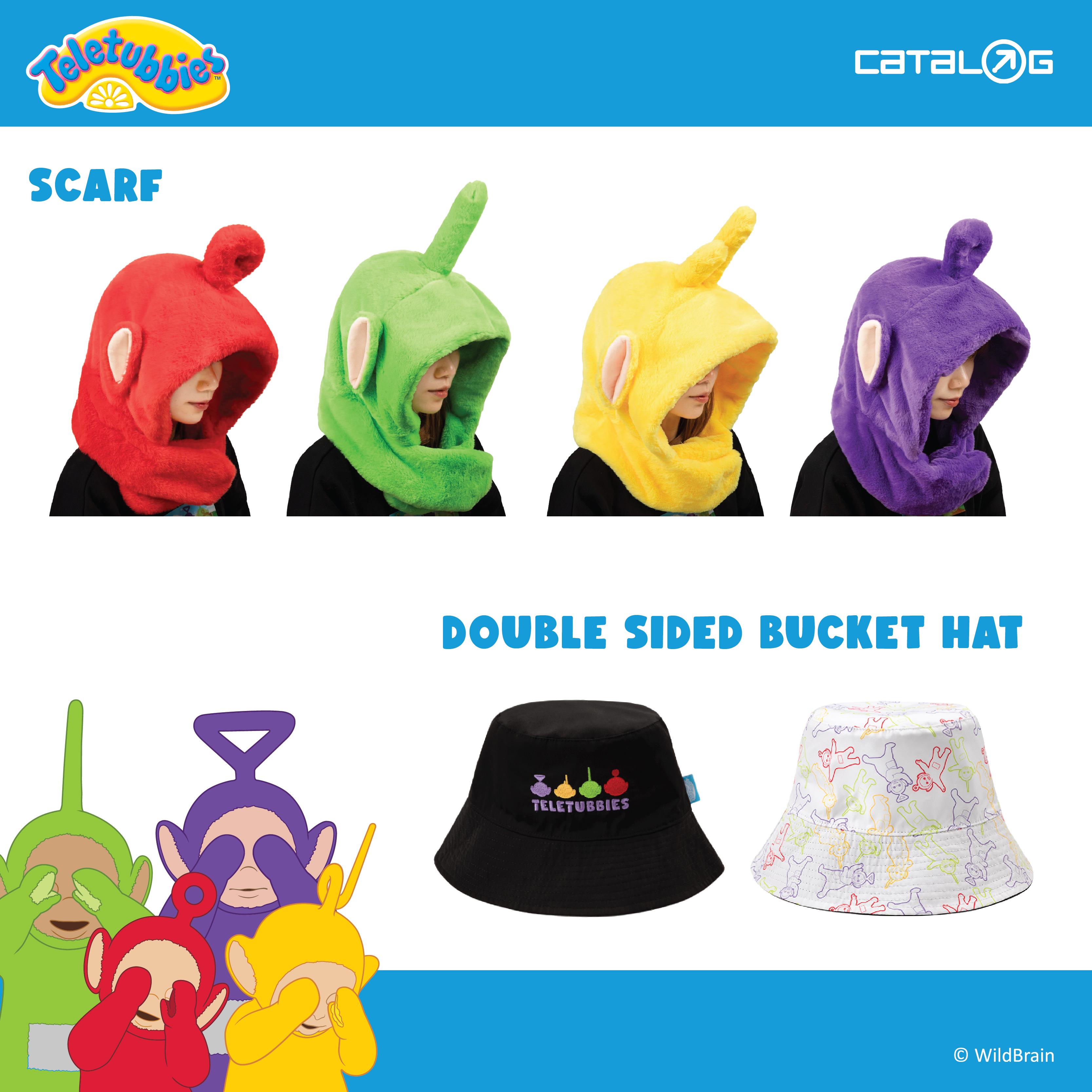 天線寶寶雙面帽子及圍巾