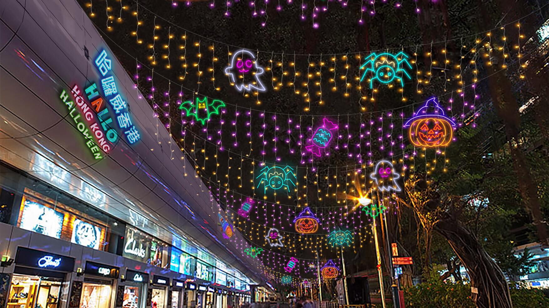 各個景點均有萬聖節裝飾。(旅發局提供)