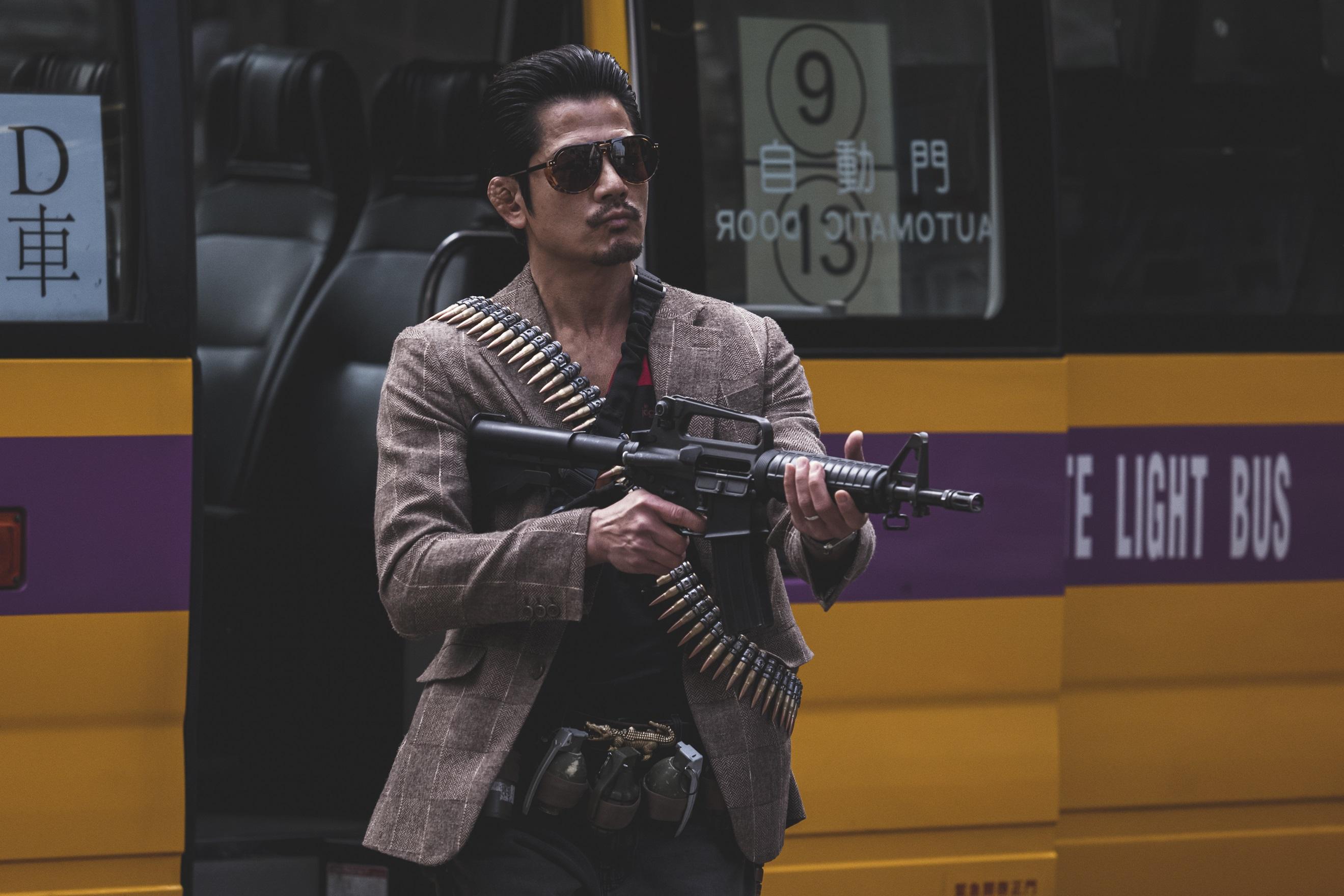 郭富城演賊頭,打劫黑幫食大茶飯。(《臨時劫案》劇照)