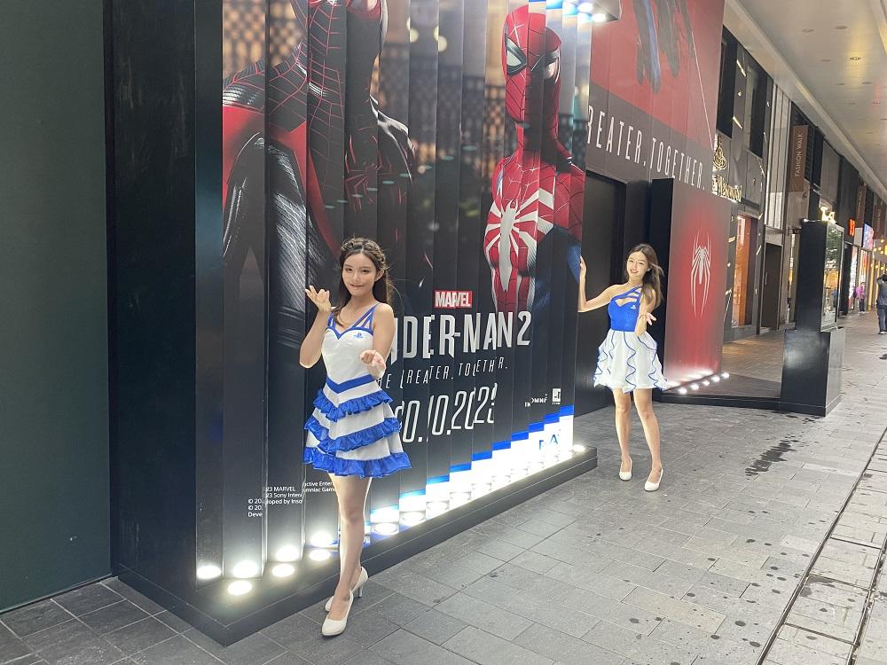 《Marvel’s Spider-Man 2》主題戶外打卡點及拍照區