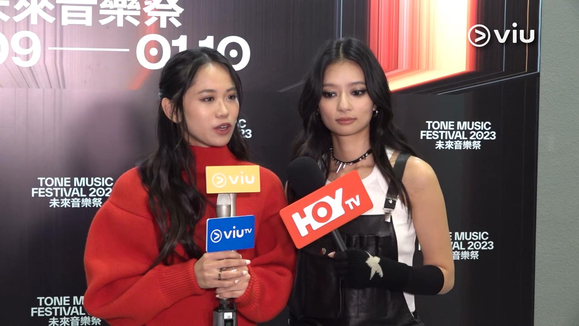 Jaime每次被問到關於Alice的事時,都多次hang機答不到問題。 (Viu1娛樂新聞片段截圖)