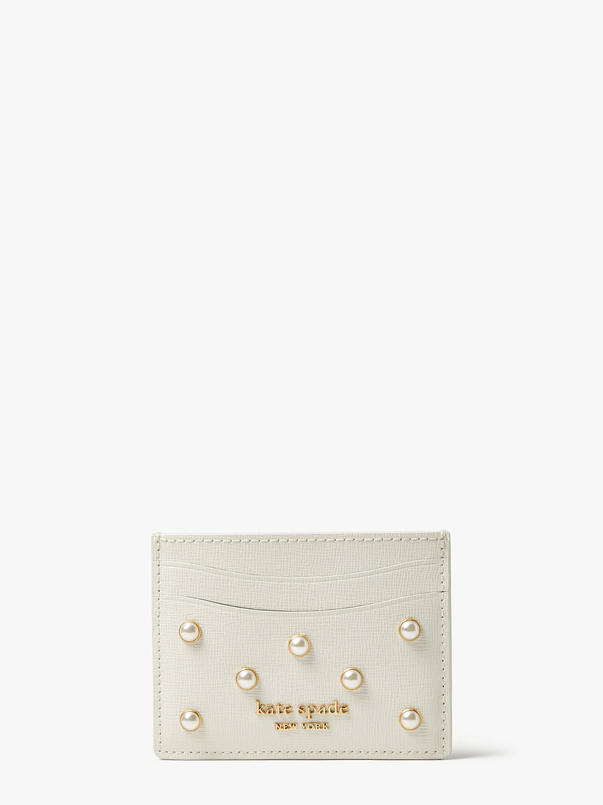 SOGO Thankful Week 2023推介|kate spade MORGAN MORGAN PEARL EMBELLISHED SAFFIANO WALLET $490(原價$1,000)