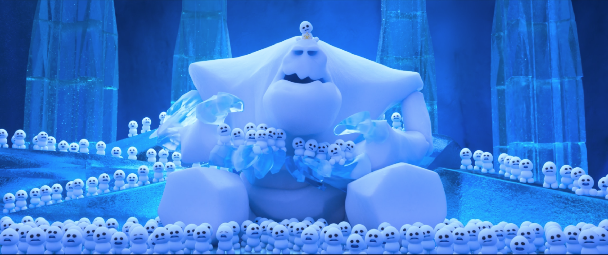 棉花糖雪怪。( 電影場面)