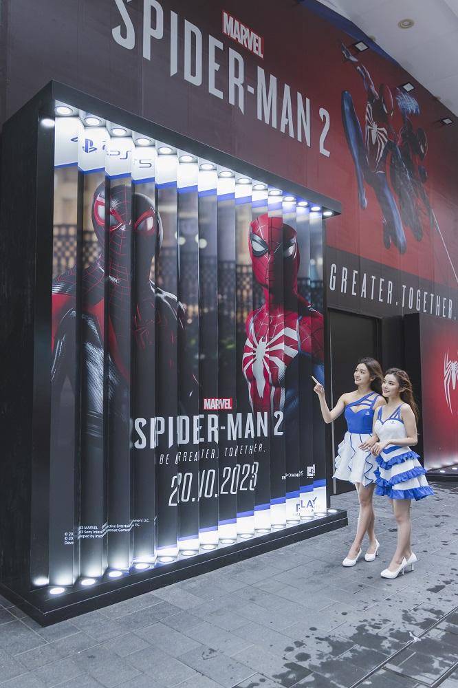 《Marvel’s Spider-Man 2》主題戶外打卡點及拍照區