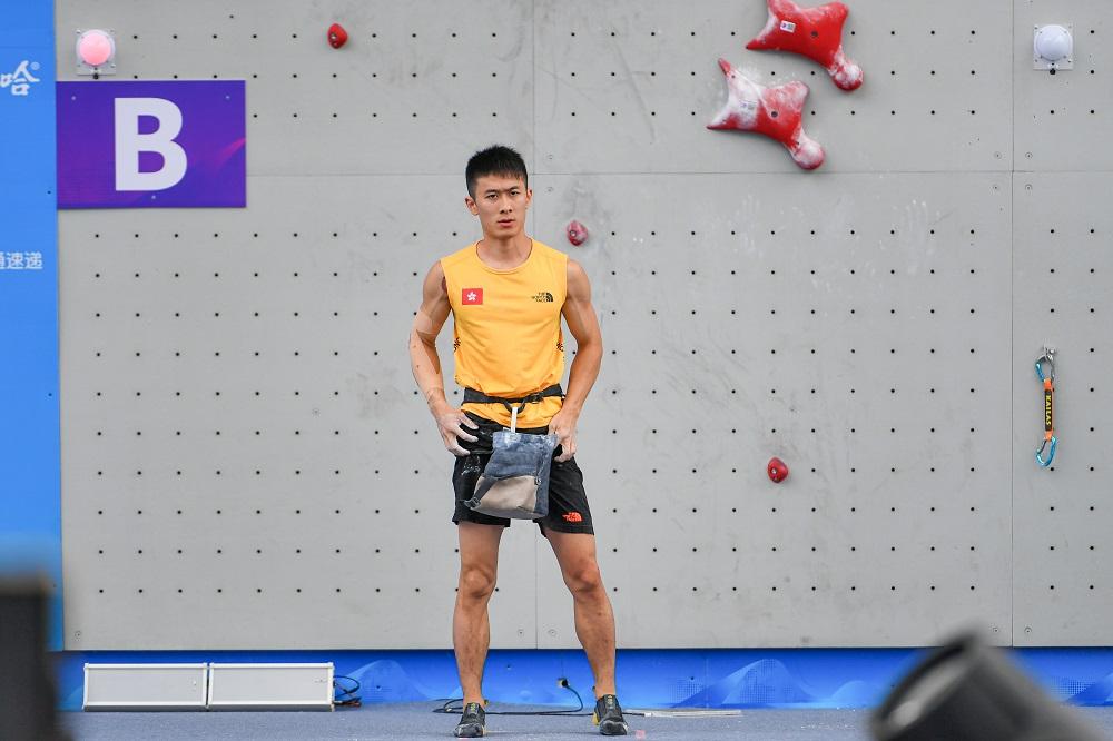香港攀石代表陳翔志。(港協暨奧委會圖片)