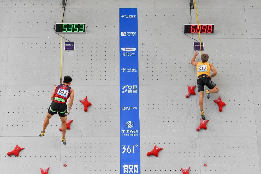 香港攀石代表黃卓楠。(港協暨奧委會圖片)