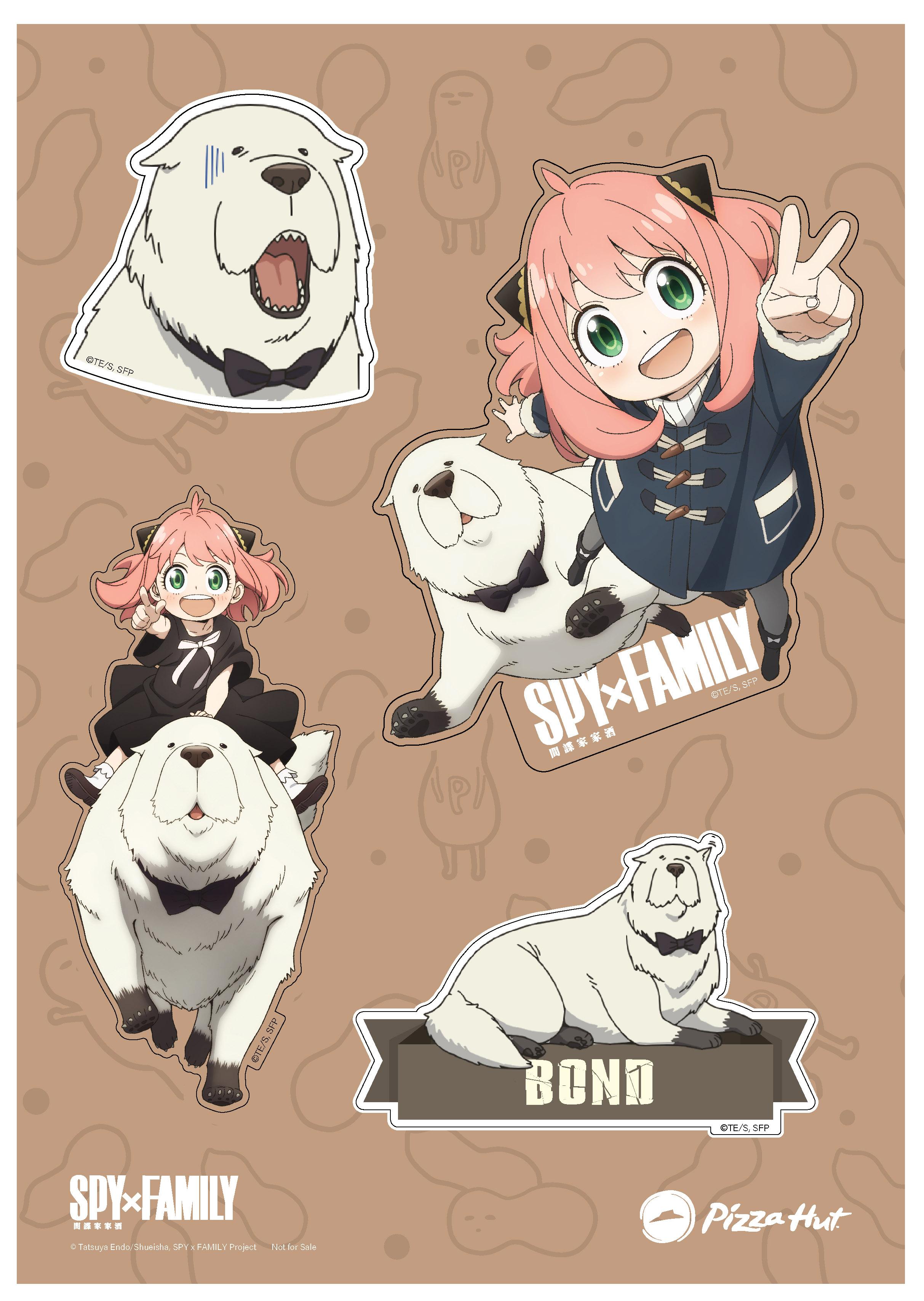 安妮亞及萌寵彭德限定貼紙款式|推廣日期:10月16日至11月5日