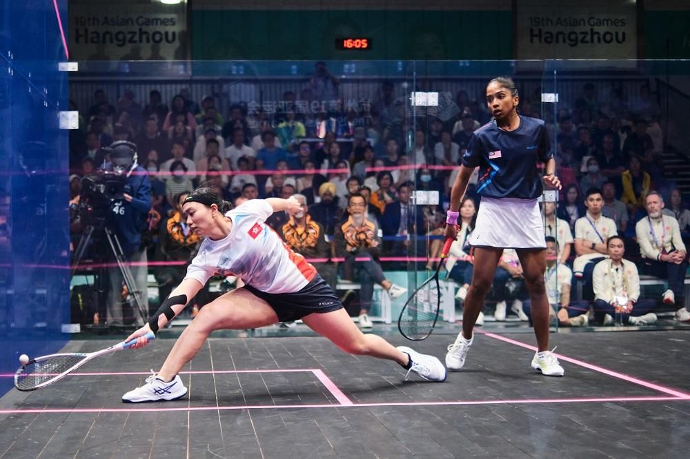 陳善鈺在女單決賽獲銀牌。(港協暨奧委會圖片)