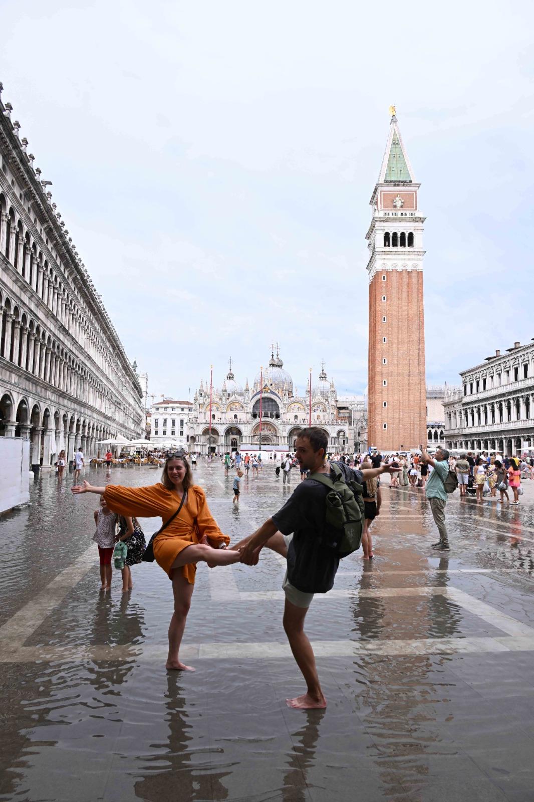 水都威尼斯是意大利旅遊熱門地點,充滿歷史與特色美食。(新華社)
