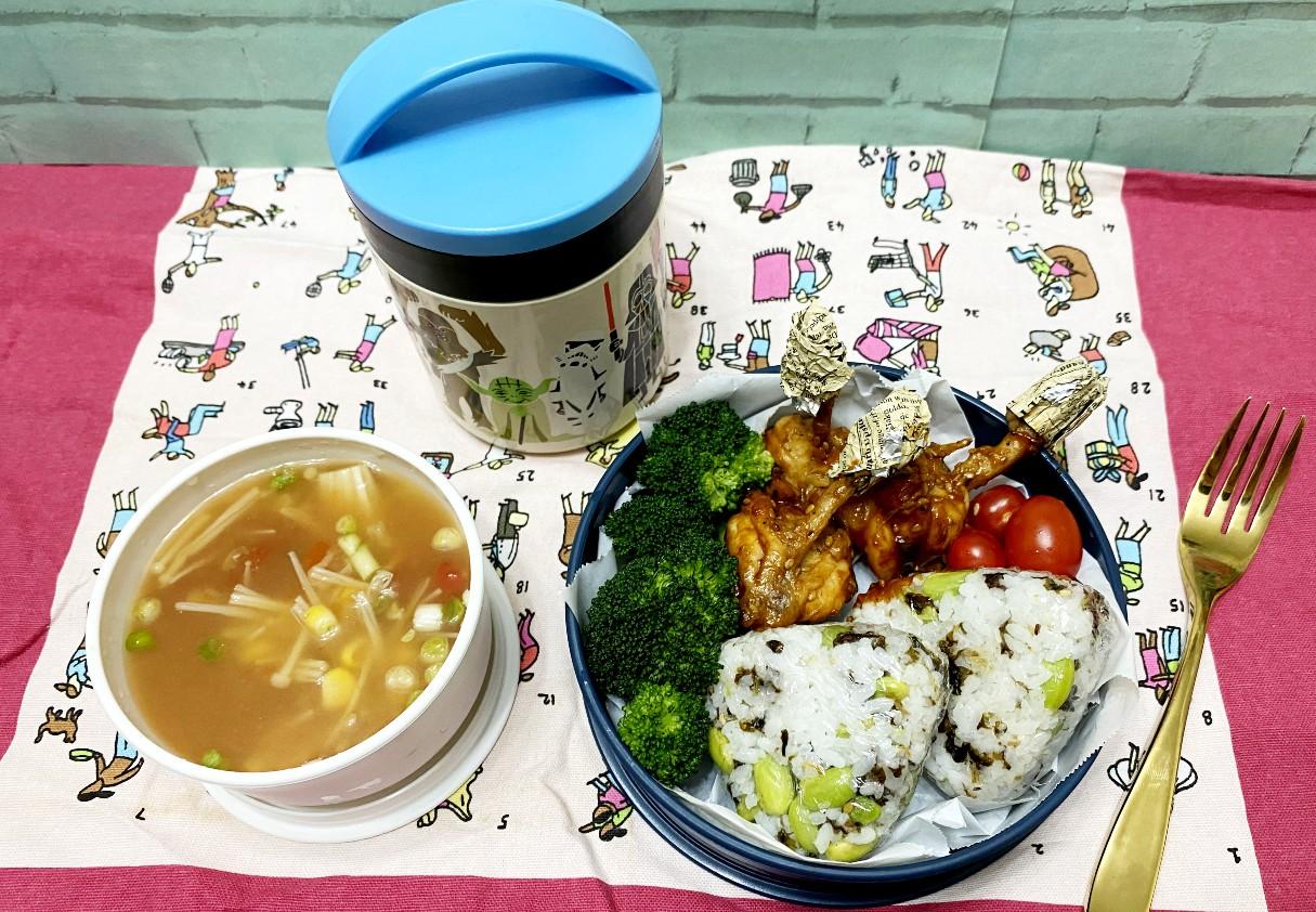 枝豆小飯團食譜完成品。