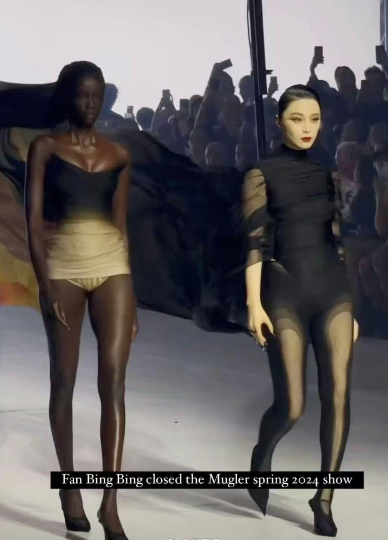 范冰冰拍住其他專業模特兒,身形卻顯得輸蝕。