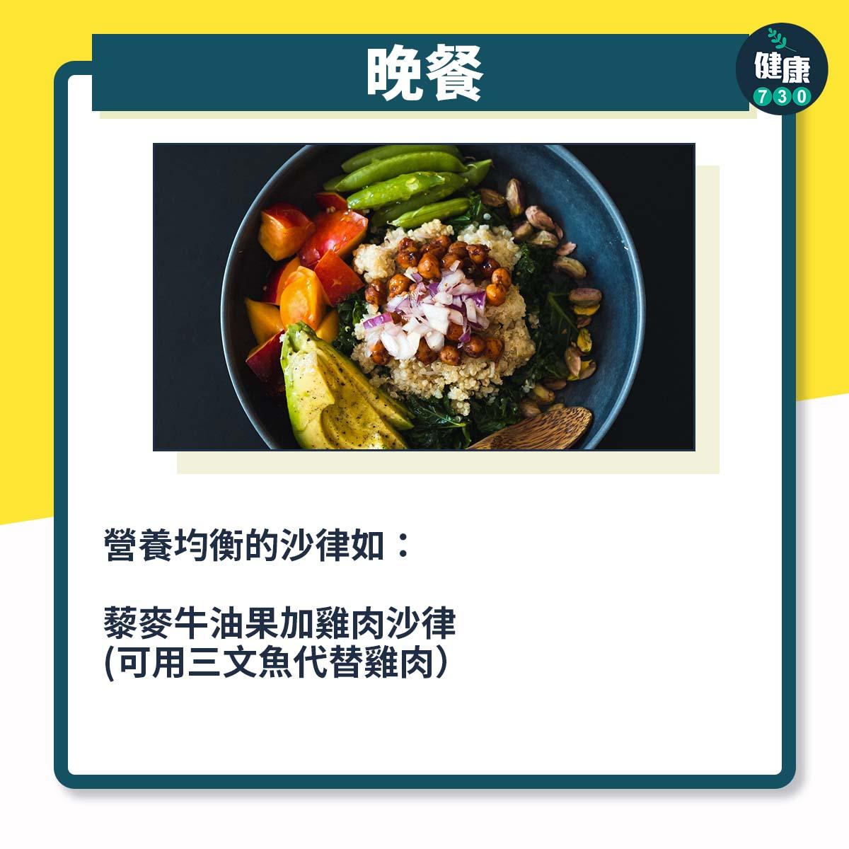 減肚腩餐單參考