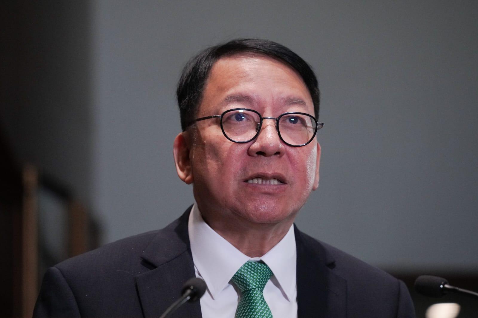 政務司司長陳國基。(李睿哲攝)