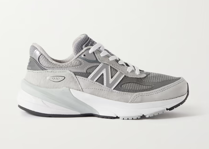 雙11優惠|NEW BALANCE Made in USA 990V6 suede, leather and mesh sneakers