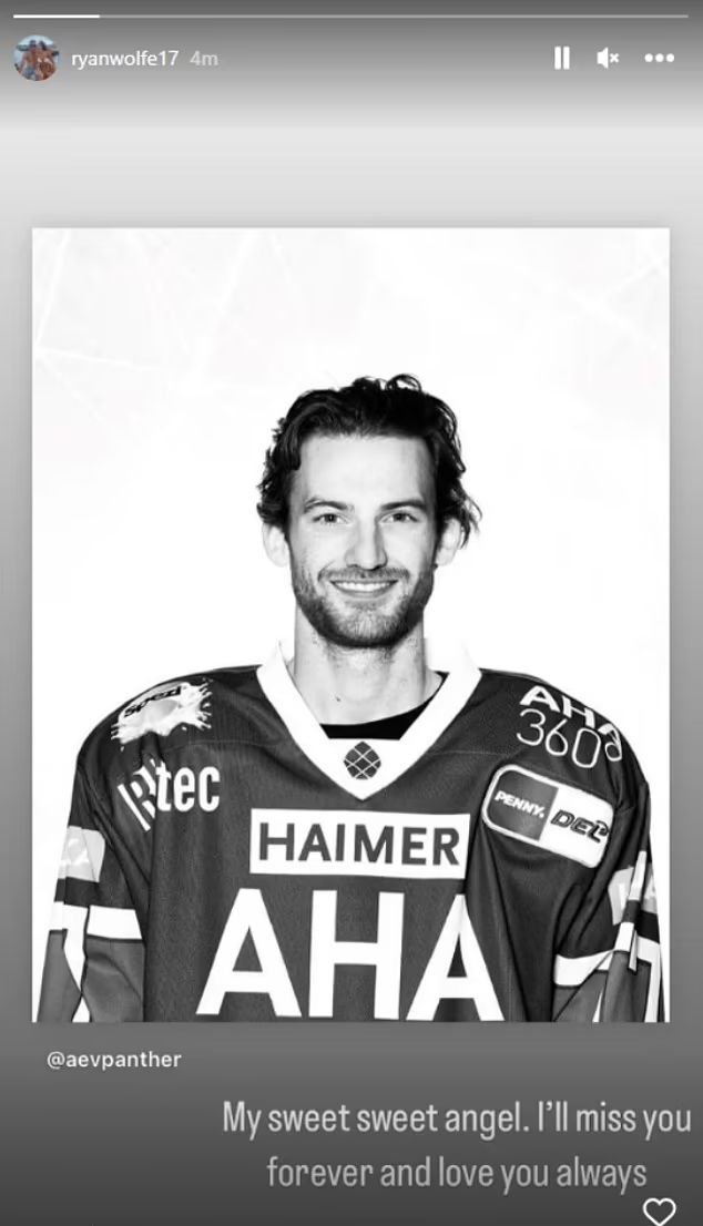 未婚妻在IG發帖悼念約翰遜。(互聯網)