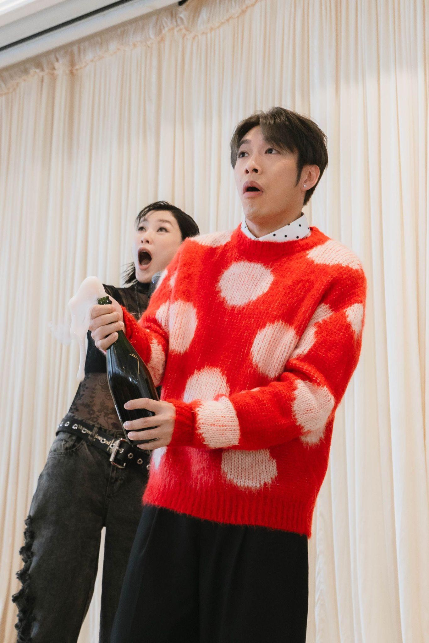 陳蕾孖洪嘉豪聯合辦生日會。