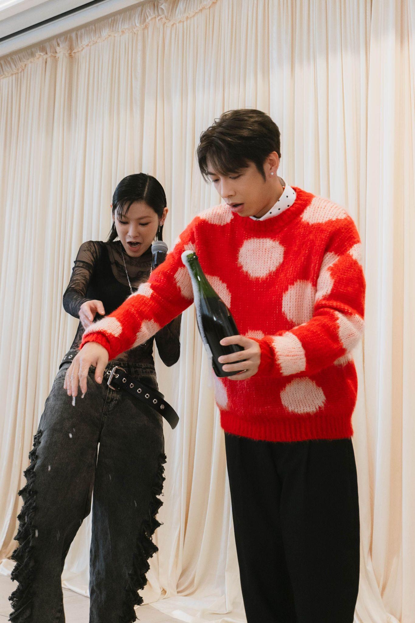 陳蕾孖洪嘉豪聯合辦生日會。