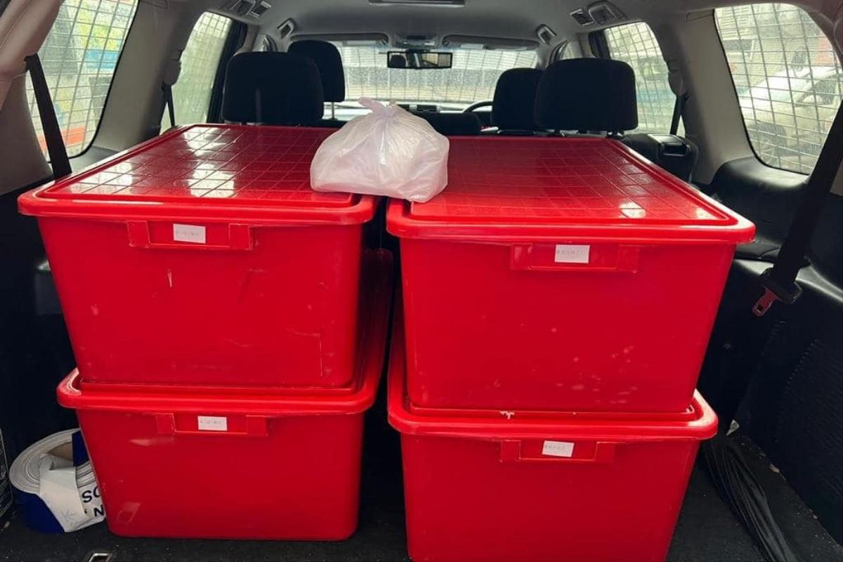 北區醫院中央廚房早前應承北區民政事務處,幫手提供飯盒畀緊急庇護中心居民。(民政事務總署FB)