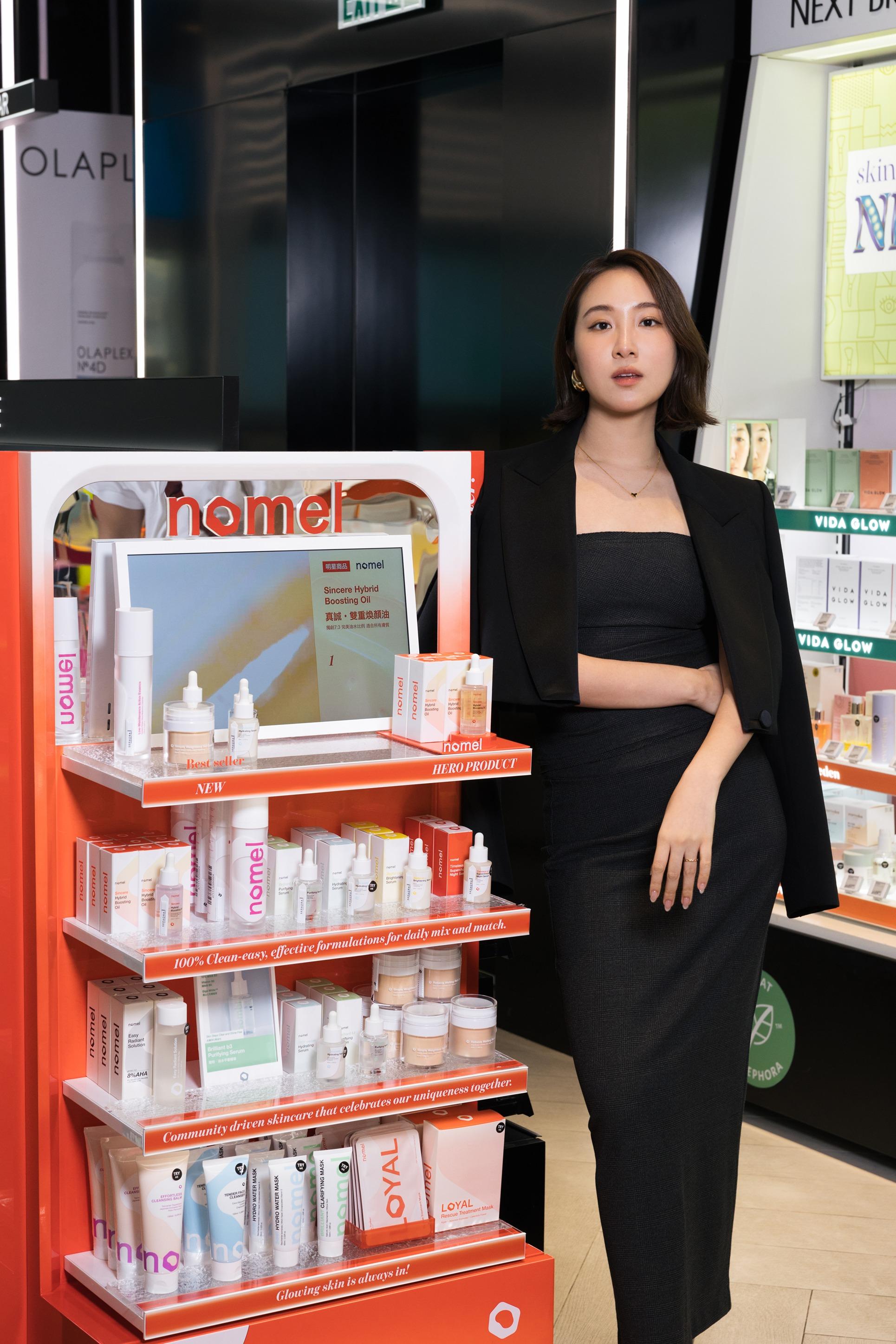 台灣護膚品牌nomel進軍 SEPHORA,品牌期待今次上架,有機會靠近更多理念相同的愛美女生。