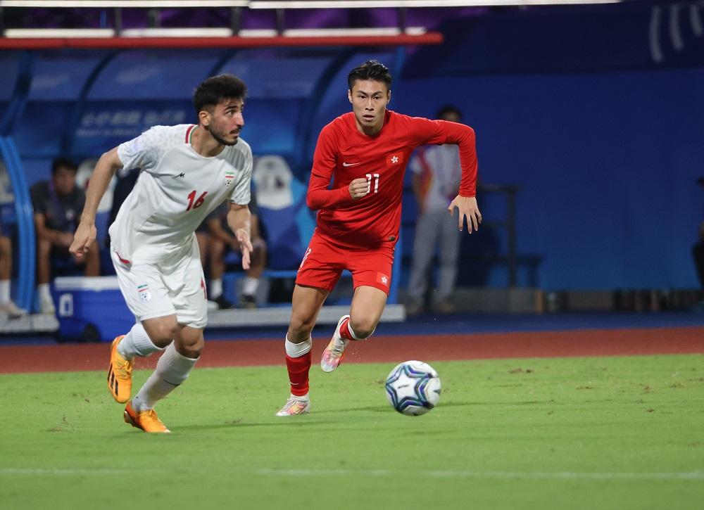 香港足球代表潘沛軒。(中新社)