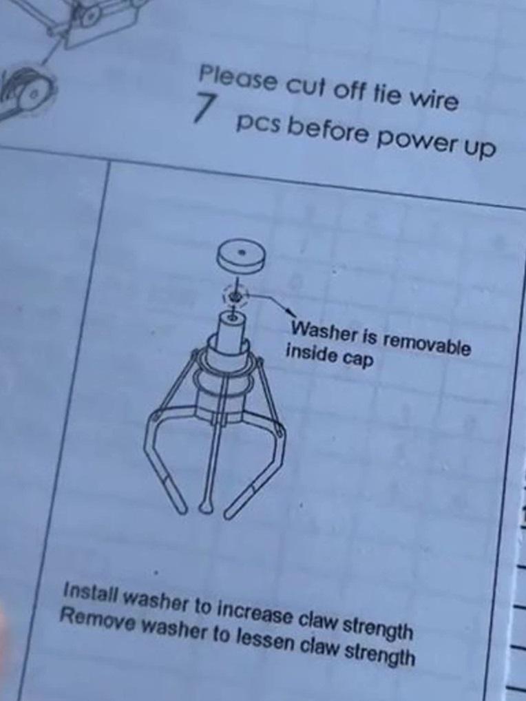 爪子有一裝置,可決定鬆緊。(互聯網)