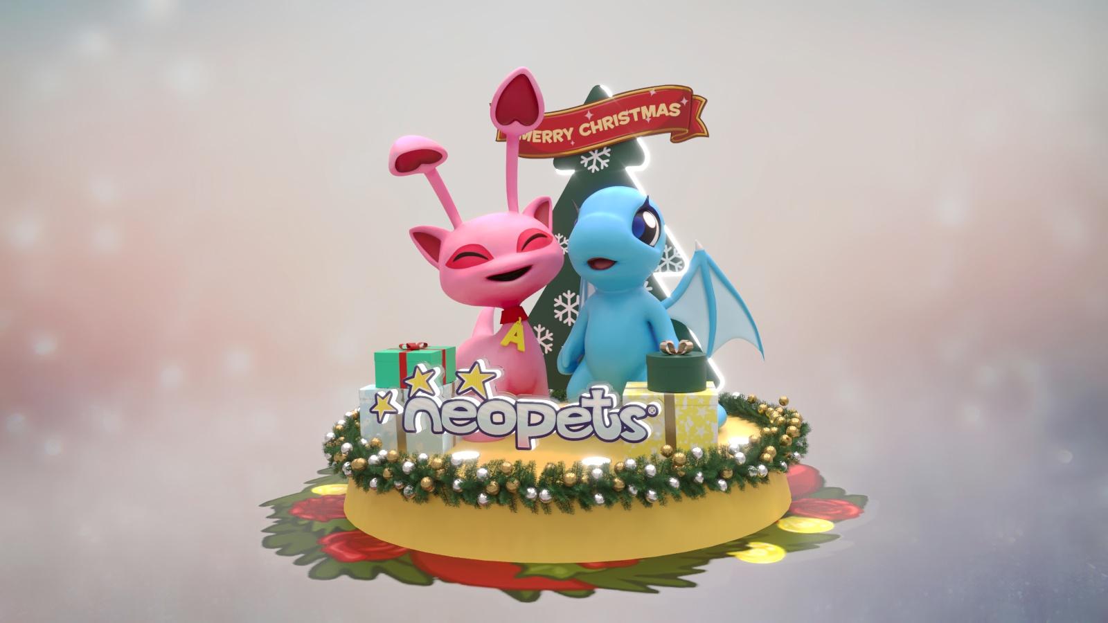 尼奧寵物愛莎(Aisha)與旋柔(Shoyru)在百德新街口迎接大家