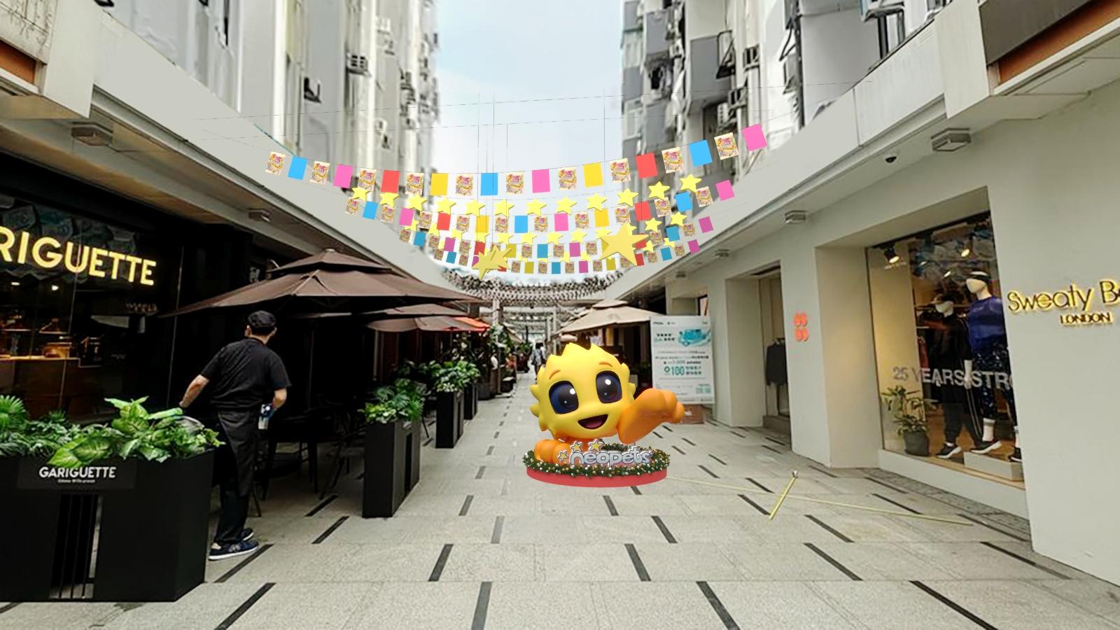 尼奧寵物毛毛(Jubjub)會在食街璀璨的燈海下閃亮登場,為佳節盛宴注入無盡驚喜