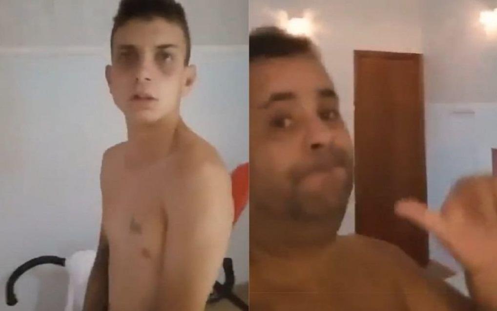 埃迪爾森(右)與女婿在汽車酒店開房,還自拍影片。(互聯網)