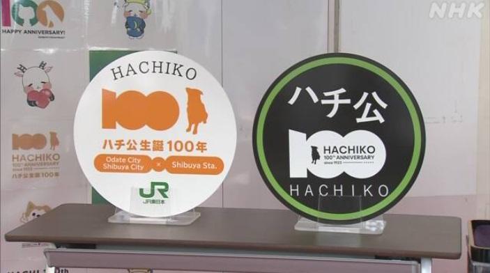 JR山手線記念忠犬八公百歲冥壽。(互聯網)