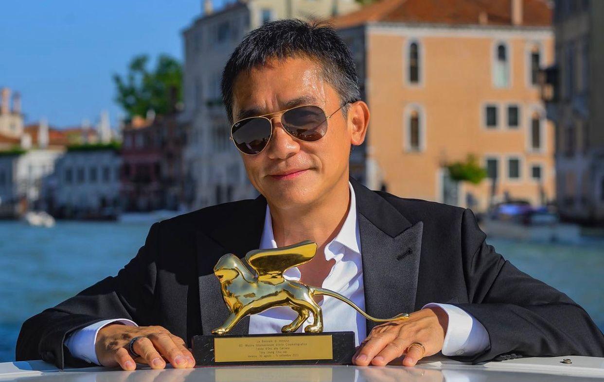 梁朝偉今年於威尼斯電影節奪得終身成就金獅獎後。